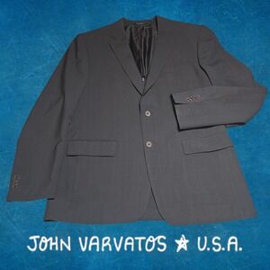 John Varvatos Men's Lyon Wool Blend Textured Sport Coat Blazer Brown 42R * FLAW